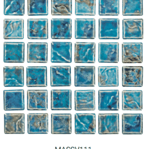 Npt Pool MASSV111 Volcano Aqua Blue 1X1"