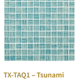 TileXpressions Tsunami Aqua 1X1 TX-TAQ1